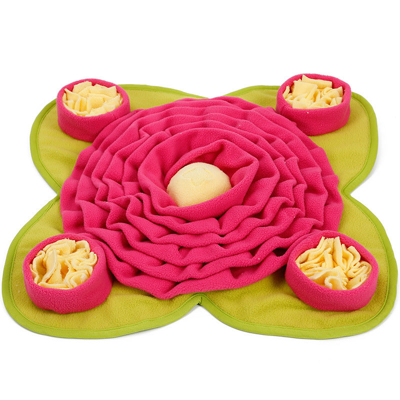 48*48 cm Pet dog sniffing mat training blanket toy