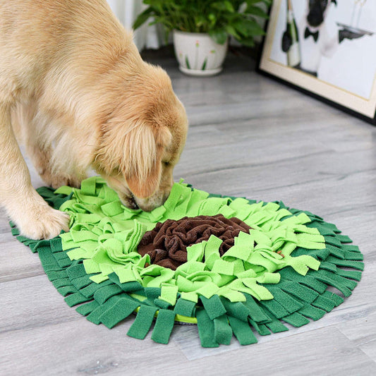 Dog Sniffing Mat  Snack Feeding Mat Boring Interactive Game Training Blanket Snuffle Feeding Training Mat