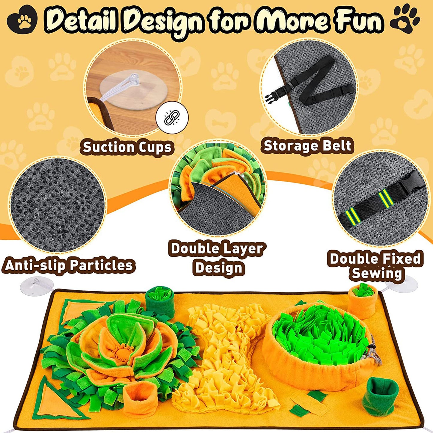 BEST SELLER Large Snuffle Mat For Dogs Pet Interactive Training