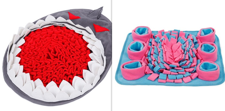 Dog Sniffing Mat  Snack Feeding Mat Boring Interactive Game Training Blanket Snuffle Feeding Training Mat